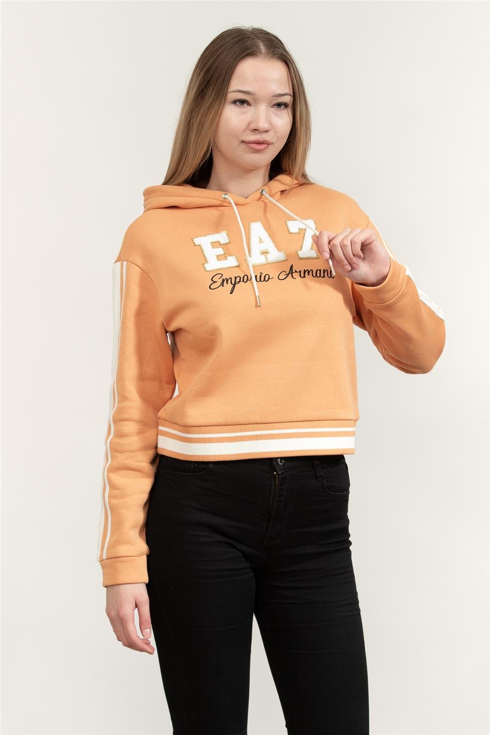 EA7 Kadın Kapüşonlu Sweatshirt