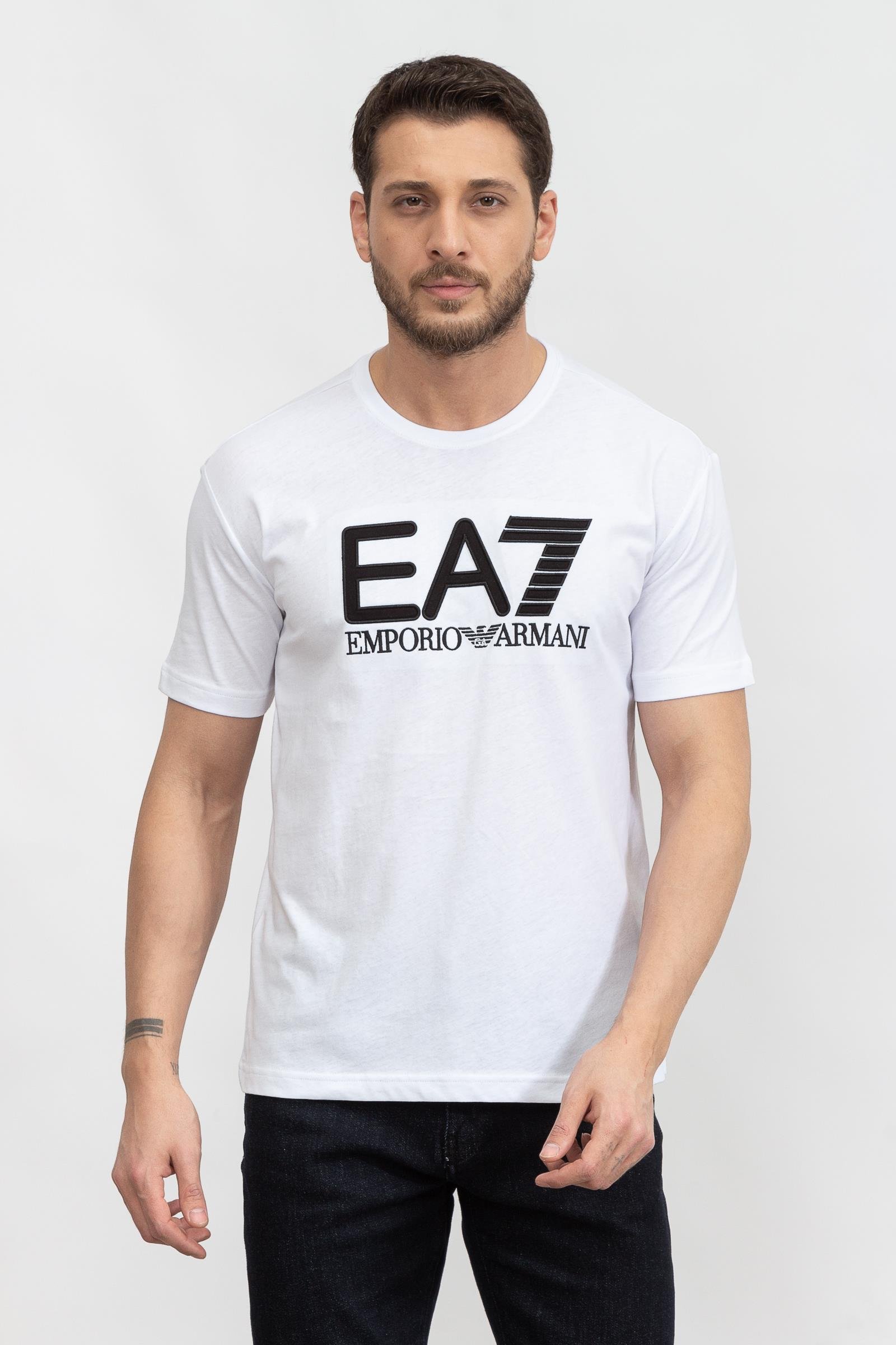 EA7 Unisex Bisiklet Yaka T-Shirt