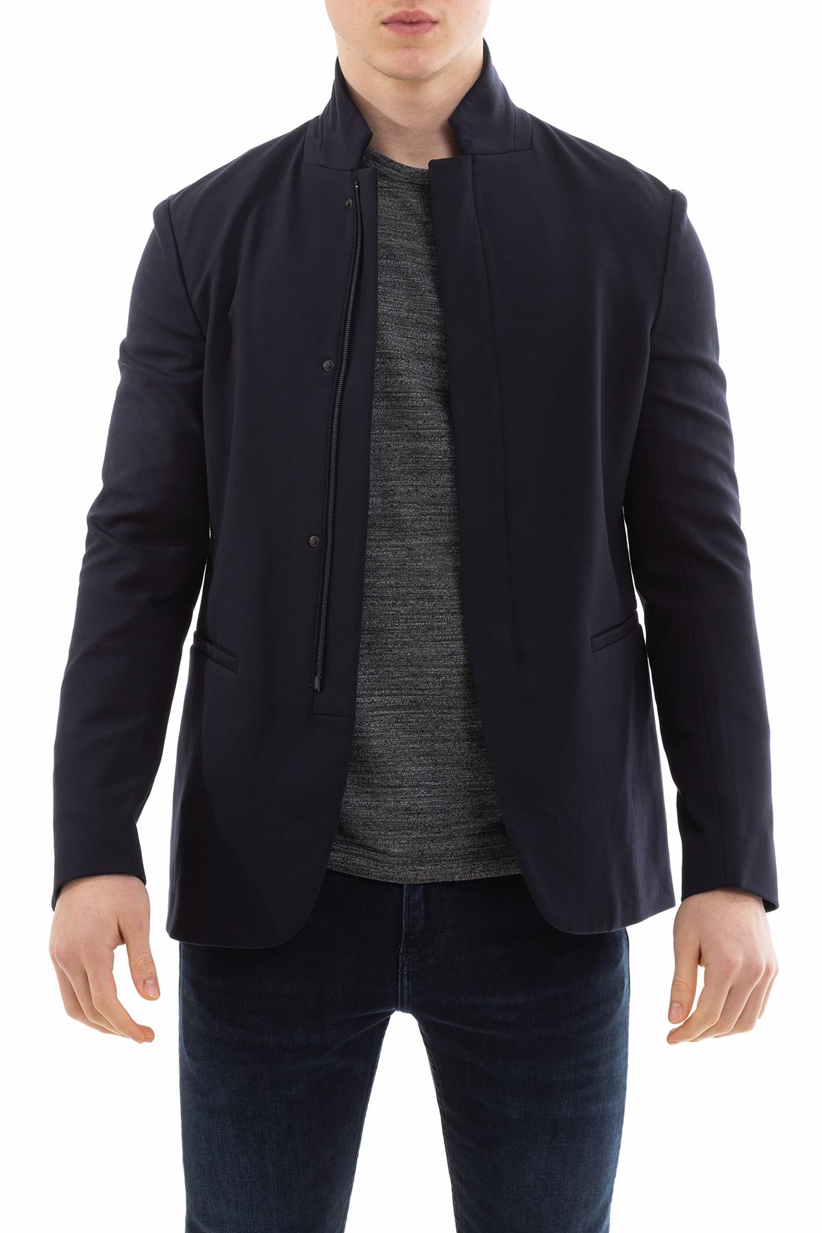 Emporio Armani Dik Yaka Erkek Blazer Ceket