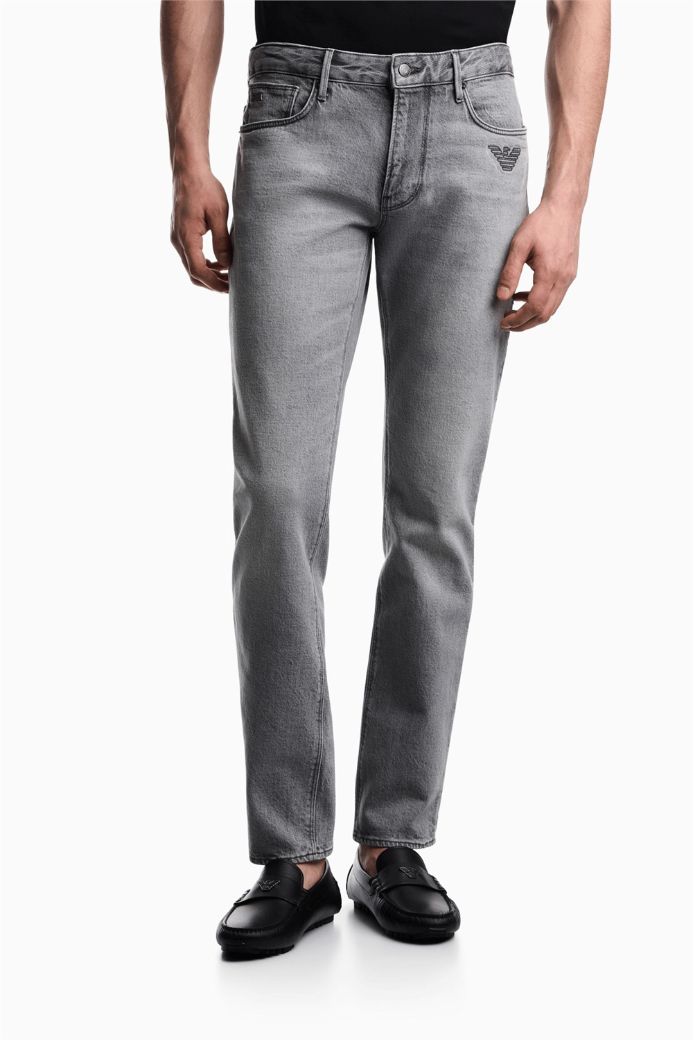 Emporio Armani Erkek 5 Cepli Pantolon Açık Gri