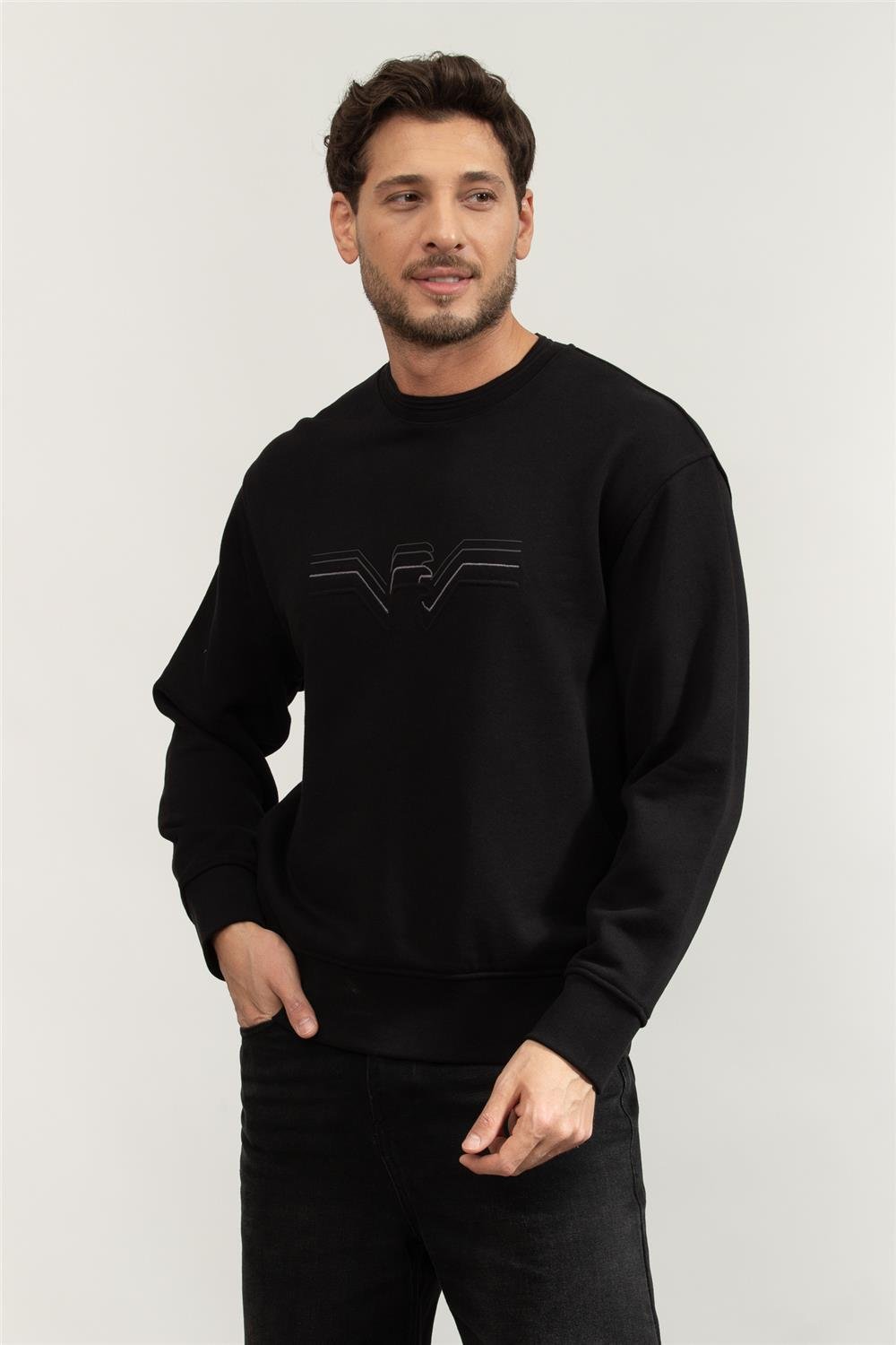 Emporio Armani Erkek Bisiklet Yaka Sweat