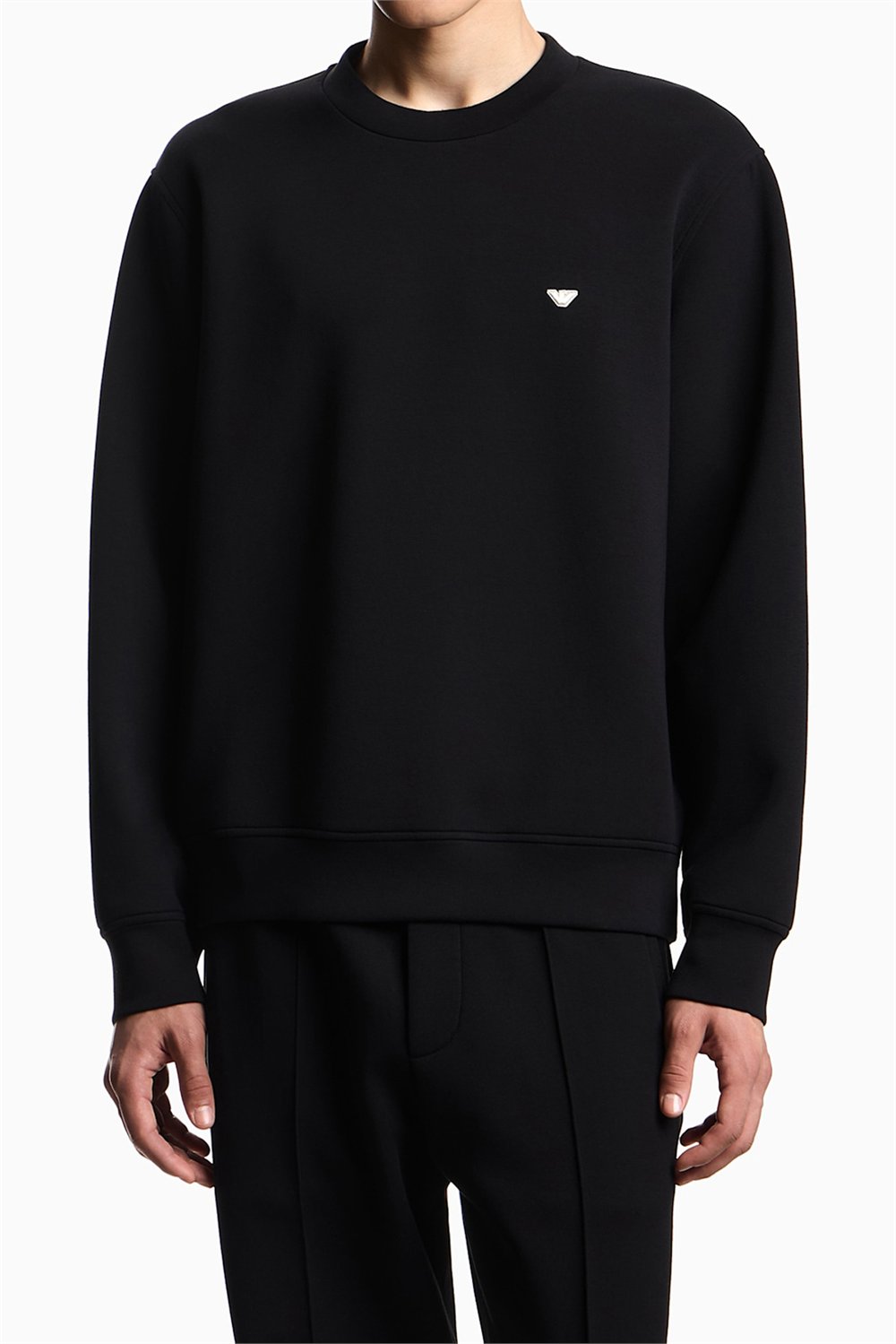 Emporio Armani Erkek Bisiklet Yaka Sweatshirt Siyah