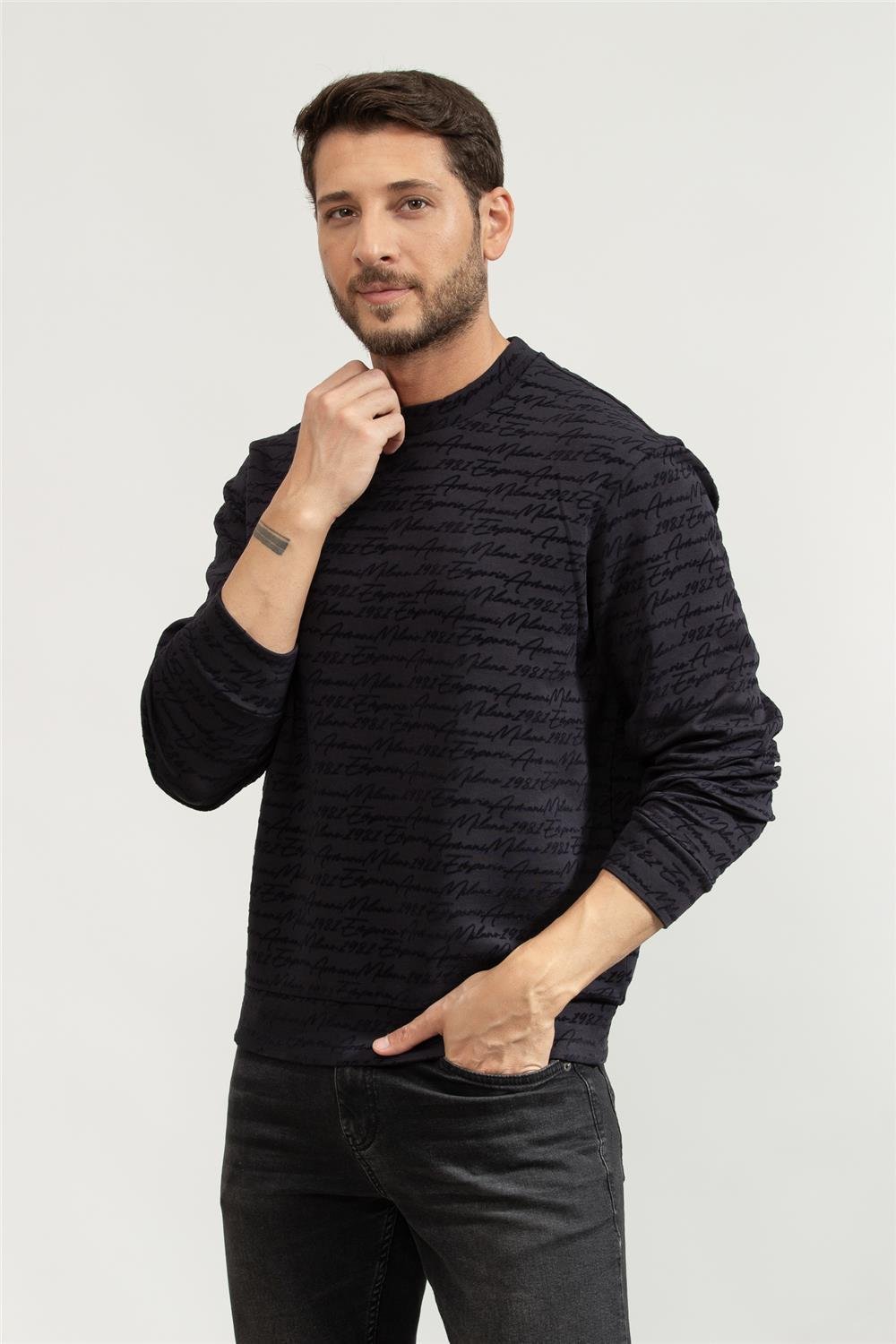 Emporio Armani Erkek Bisiklet Yaka Sweat