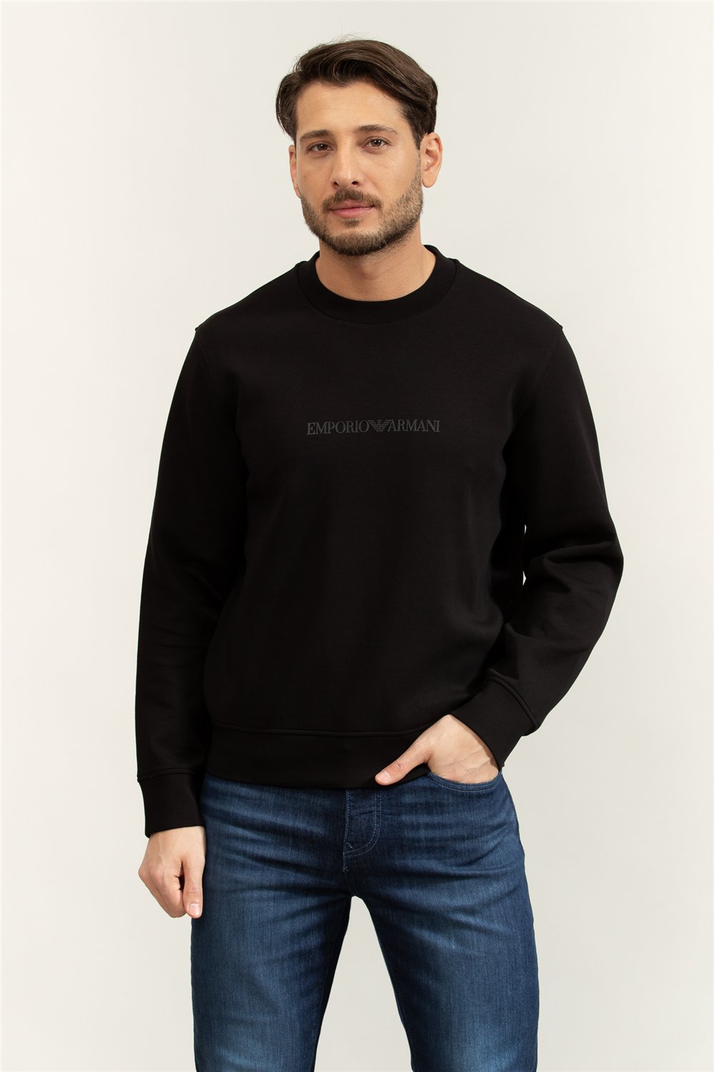 Emporio Armani Erkek Bisiklet Yaka Sweatshirt