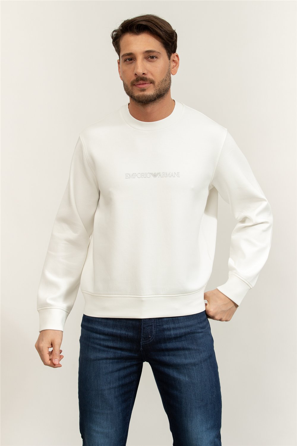 Emporio Armani Erkek Bisiklet Yaka Sweatshirt