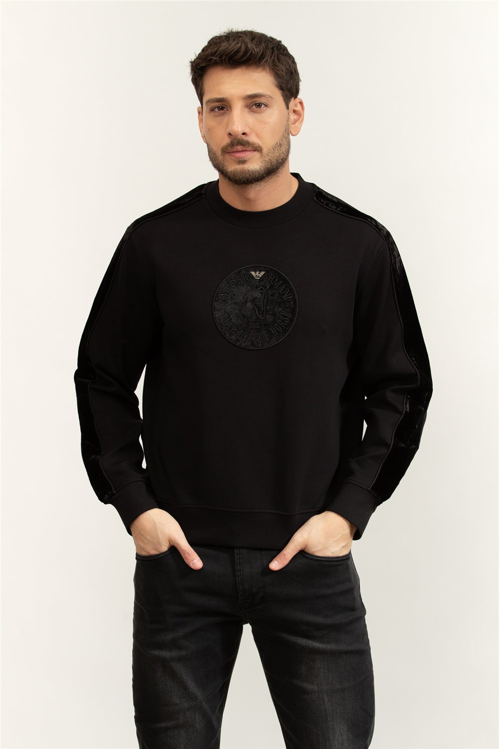 Emporio Armani Erkek Bisiklet Yaka Sweatshirt