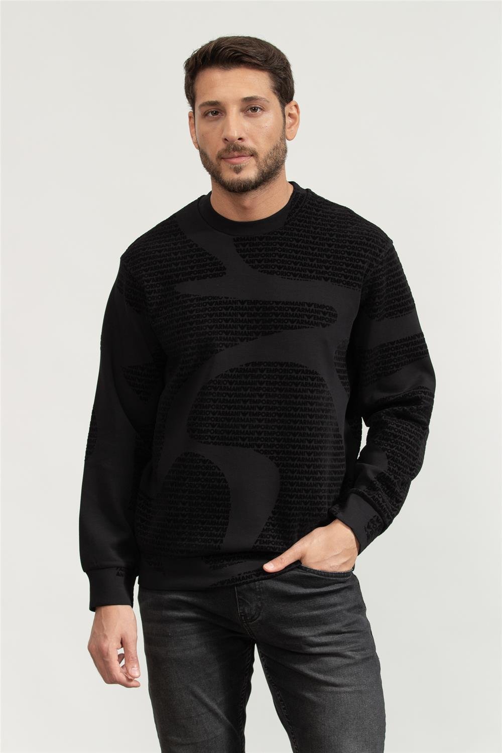 Emporio Armani Erkek Bisiklet Yaka Sweat