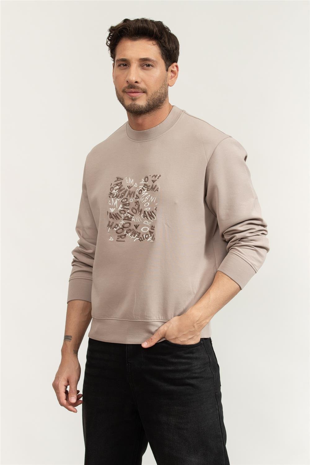 Emporio Armani Erkek Bisiklet Yaka Sweat