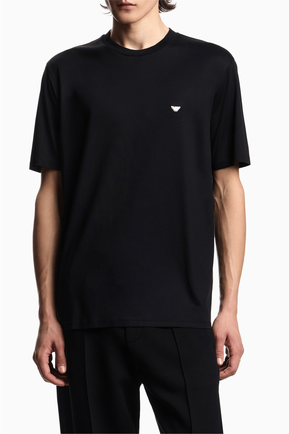 Emporio Armani Erkek Bisiklet Yaka T-Shirt Siyah