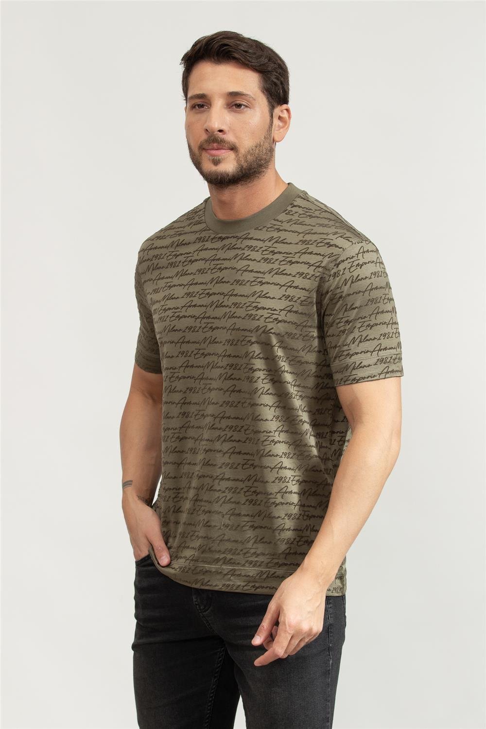 Emporio Armani Erkek Bisiklet Yaka T-Shirt