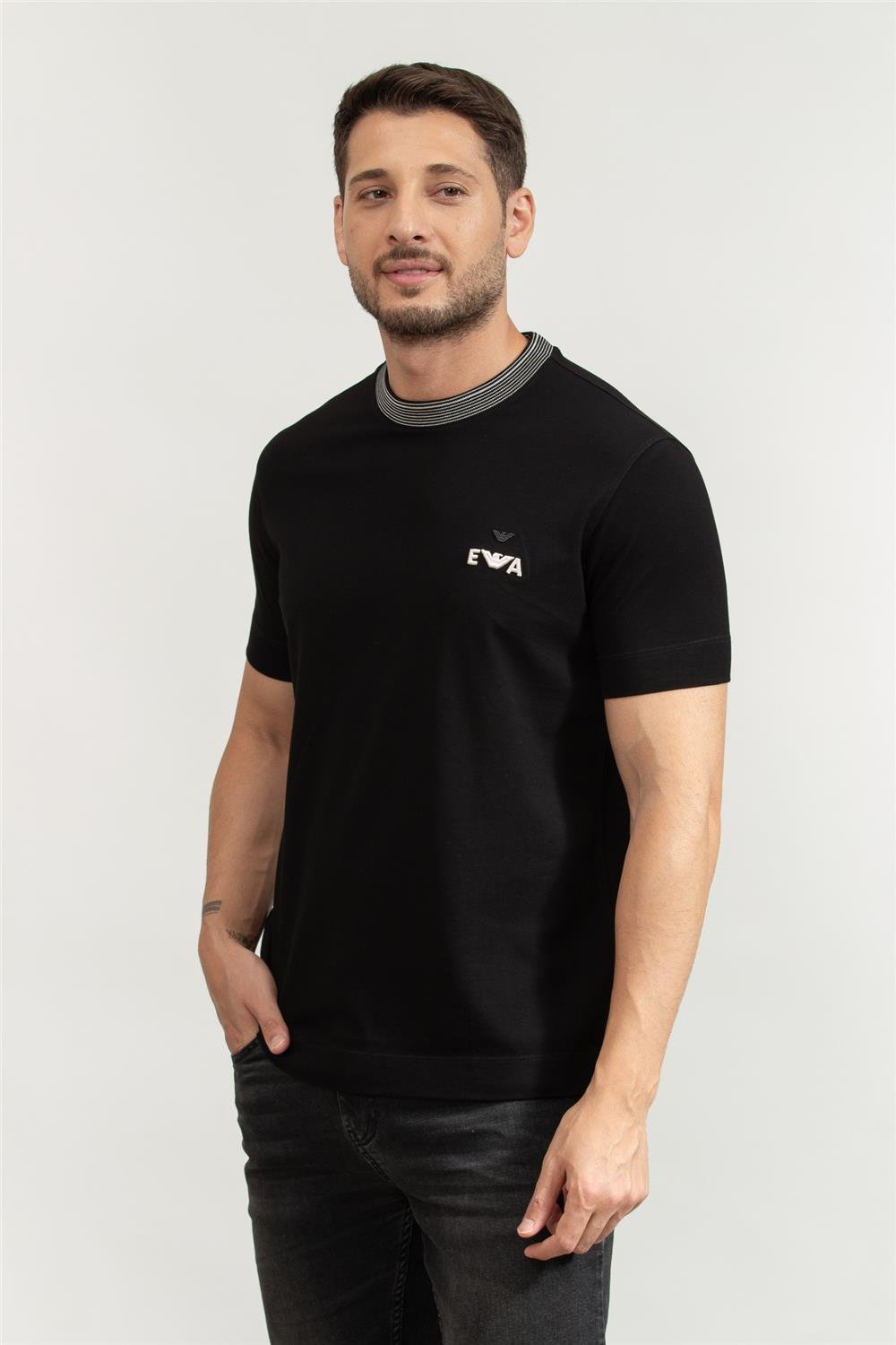Emporio Armani Erkek Bisiklet Yaka T-Shirt