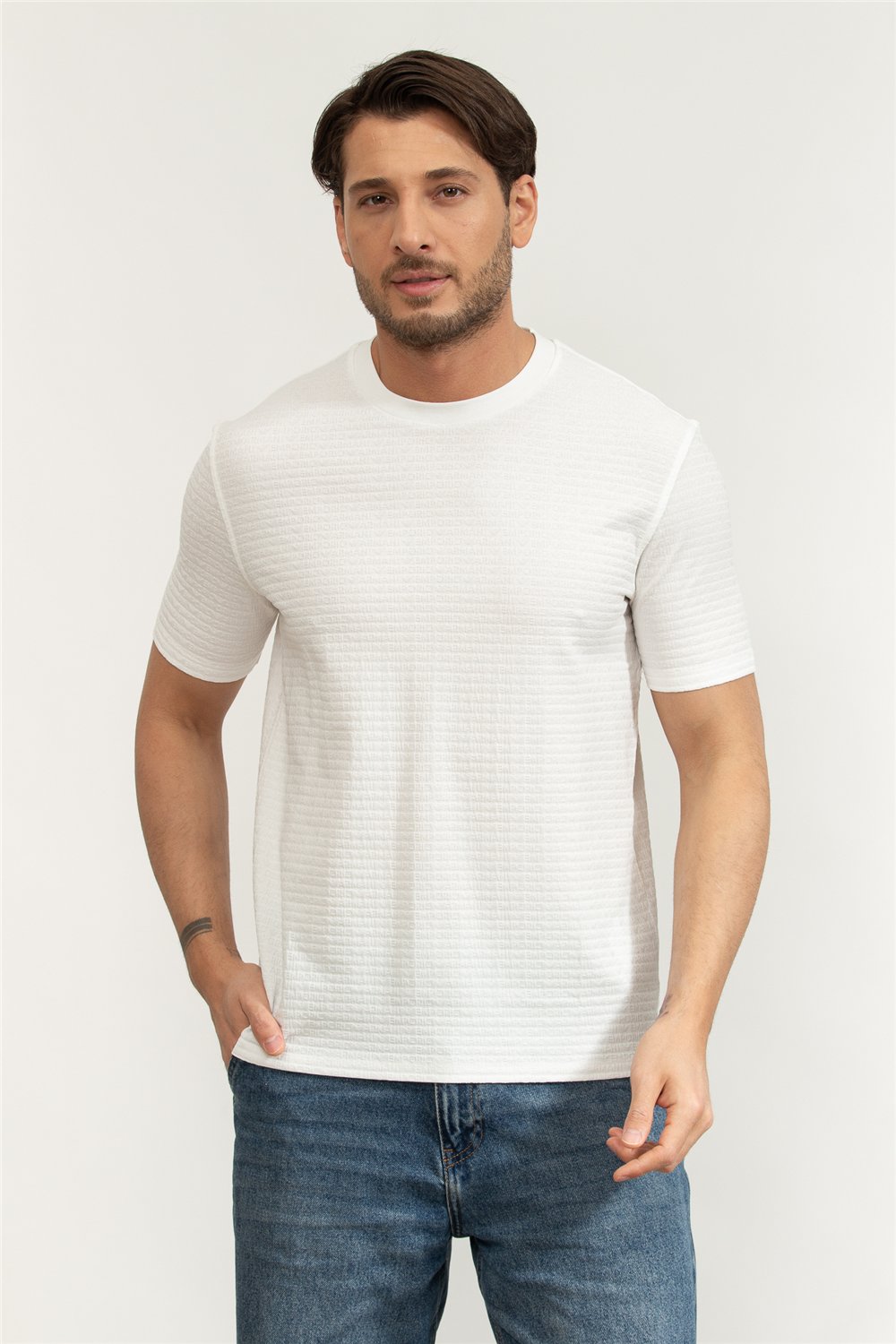 Emporio Armani Erkek Bisiklet Yaka T-Shirt