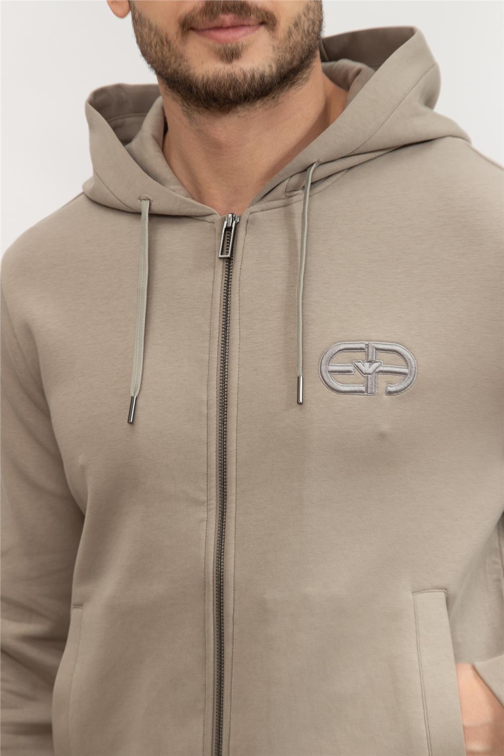 Emporio Armani Erkek Fermuarlı Sweatshirt
