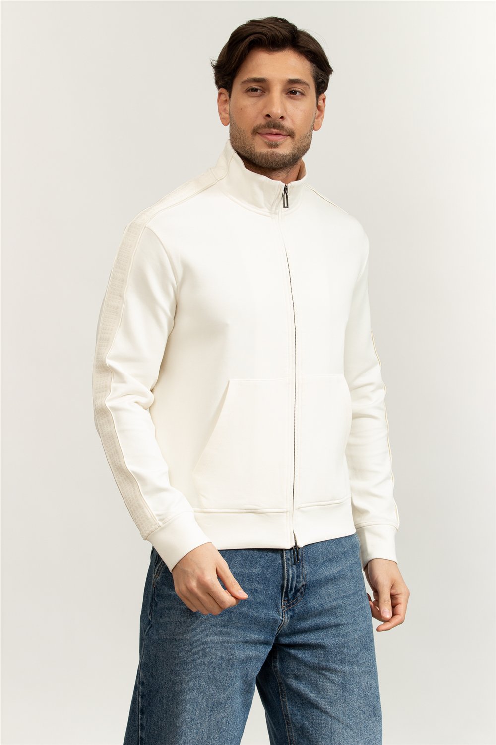 Emporio Armani Erkek Fermuarlı Sweatshirt