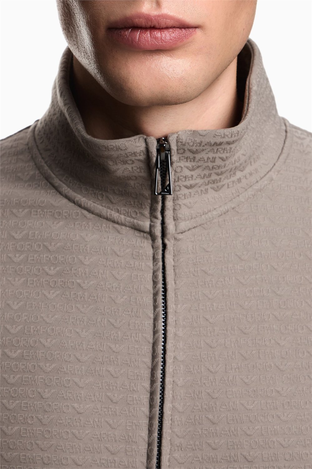 Emporio Armani Erkek Fermuarlı Sweatshirt Çok Renkli