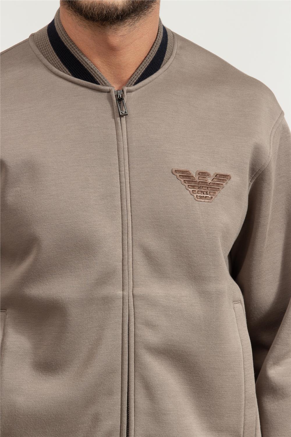 Emporio Armani Erkek Fermuarlı Sweatshirt