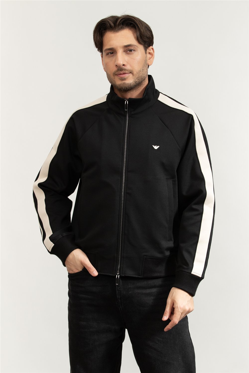 Emporio Armani Erkek Fermuarlı Sweatshirt