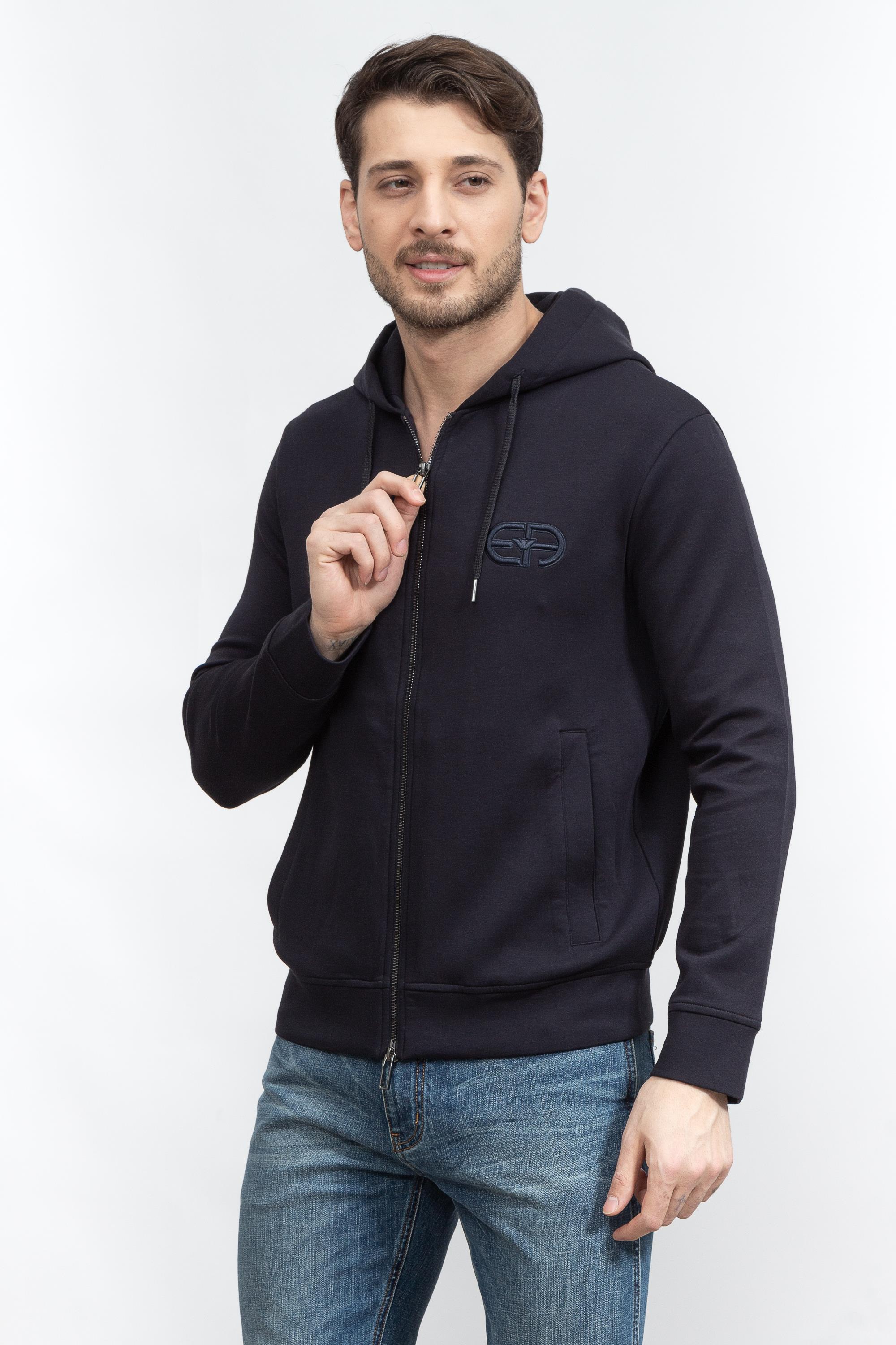 Emporio Armani Erkek Fermuarlı Sweatshirt