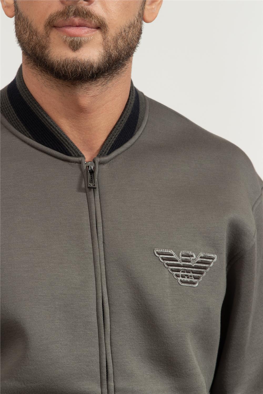 Emporio Armani Erkek Fermuarlı Sweatshirt