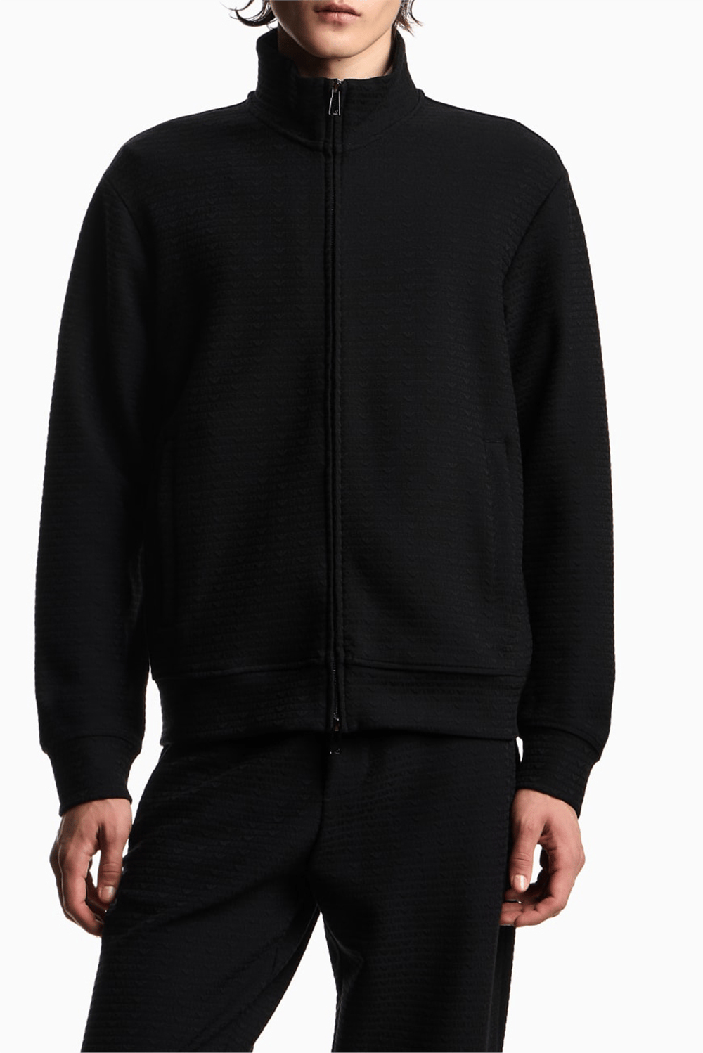 Emporio Armani Erkek Fermuarlı Sweatshirt Çok Renkli