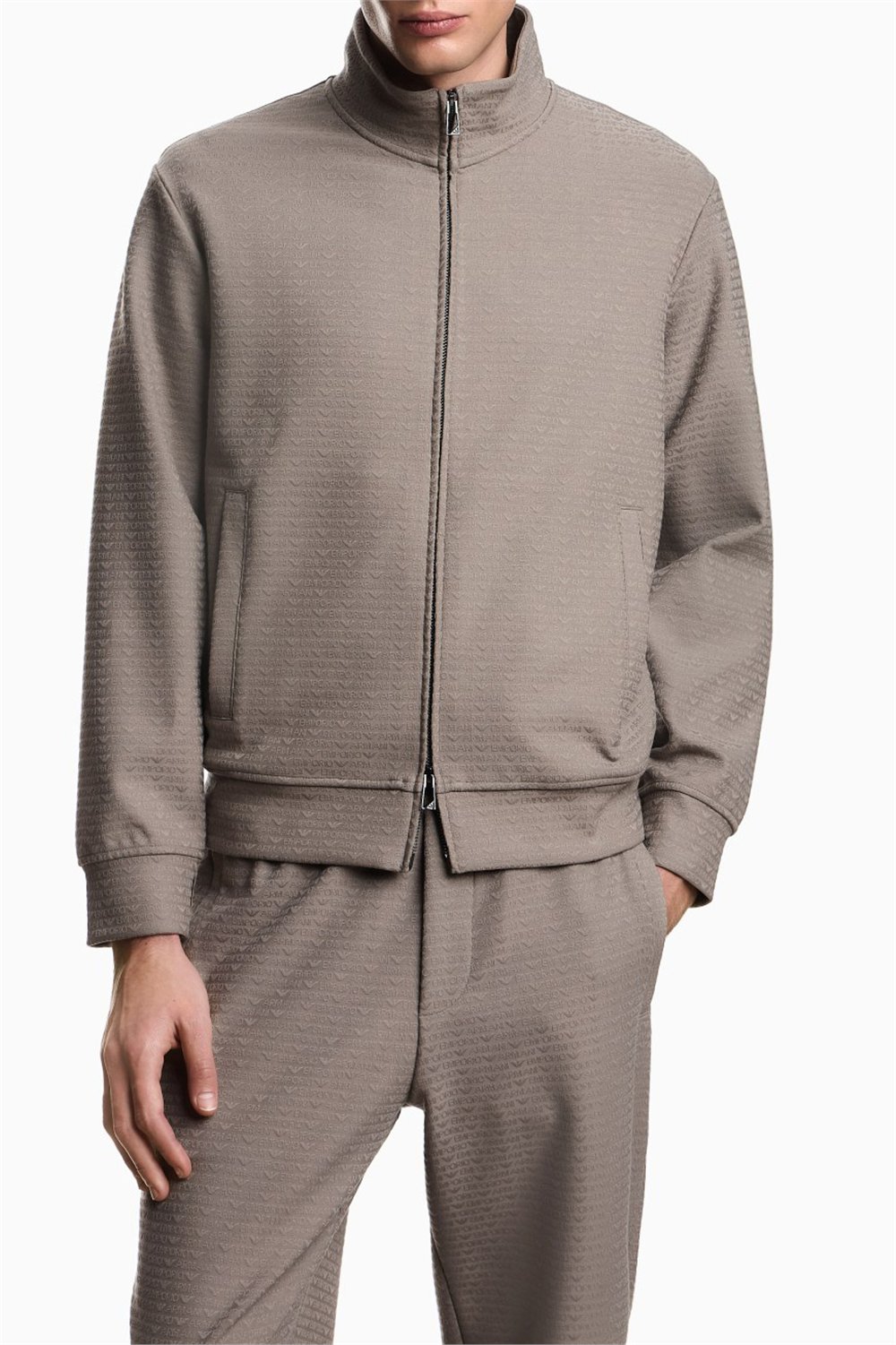 Emporio Armani Erkek Fermuarlı Sweatshirt Çok Renkli