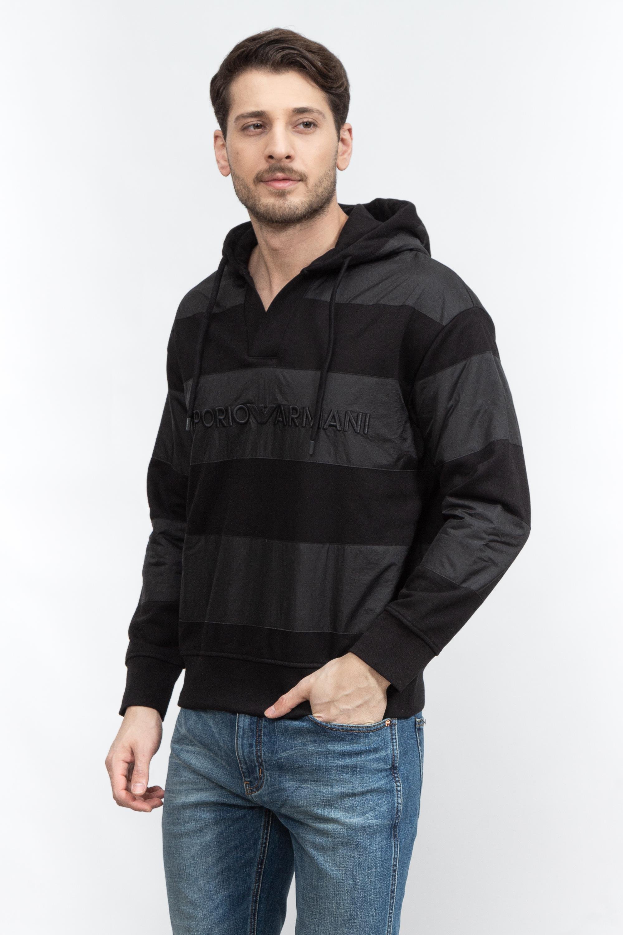 Emporio Armani Erkek Kapüşonlu Sweatshirt