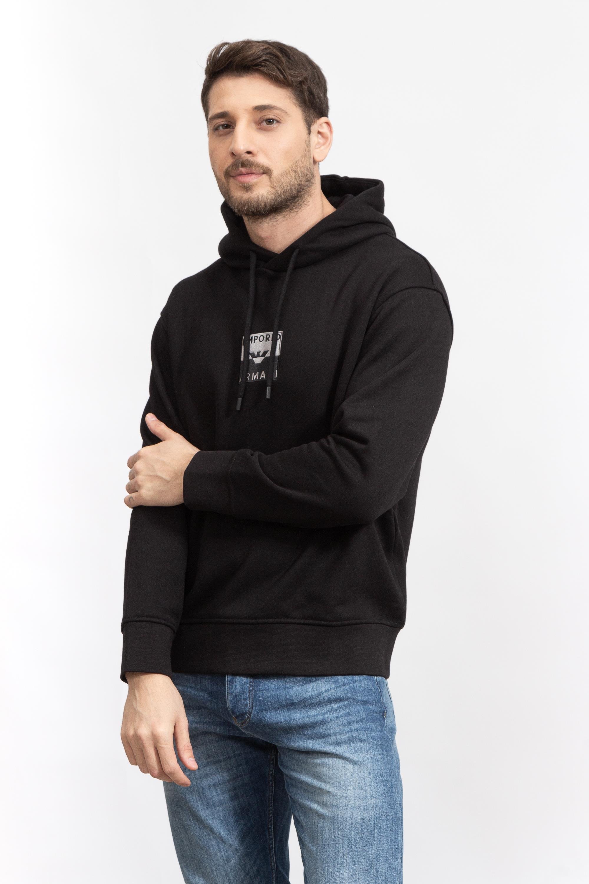 Emporio Armani Erkek Kapüşonlu Sweatshirt