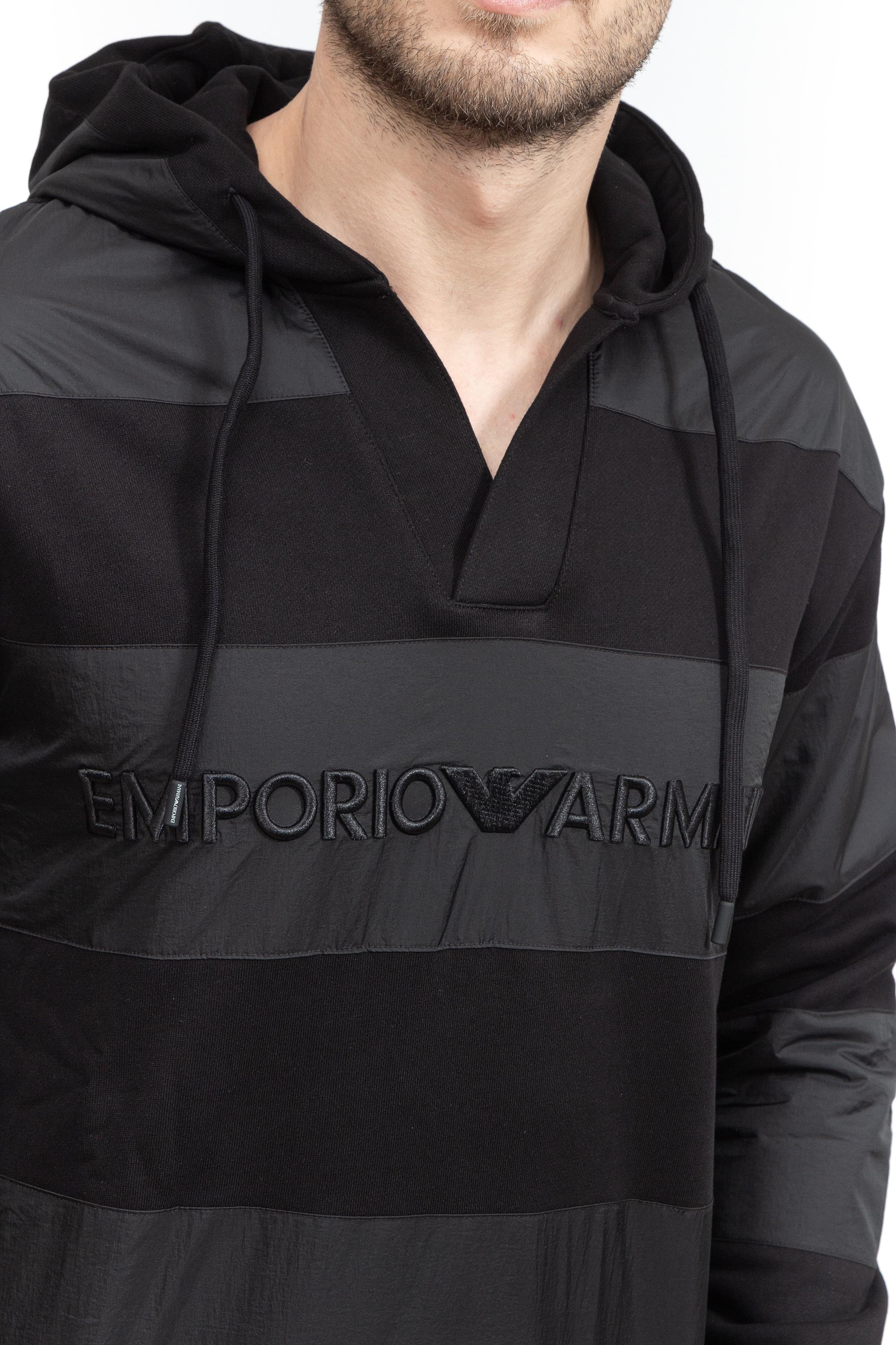 Emporio Armani Erkek Kapüşonlu Sweatshirt