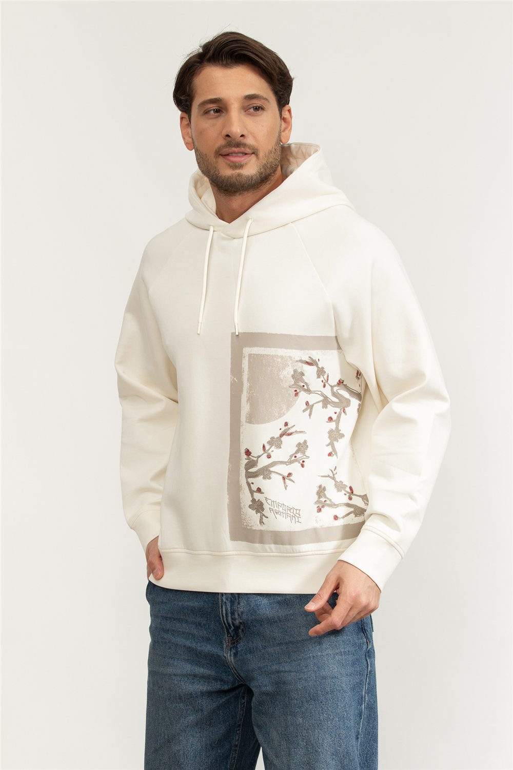 Emporio Armani Erkek Kapüşonlu Sweatshirt