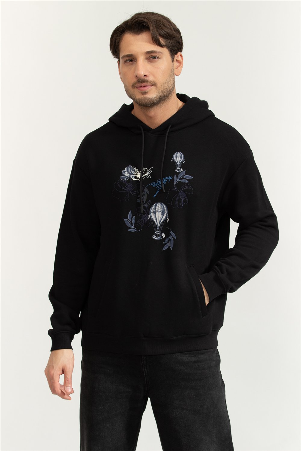 Emporio Armani Erkek Kapüşonlu Sweatshirt