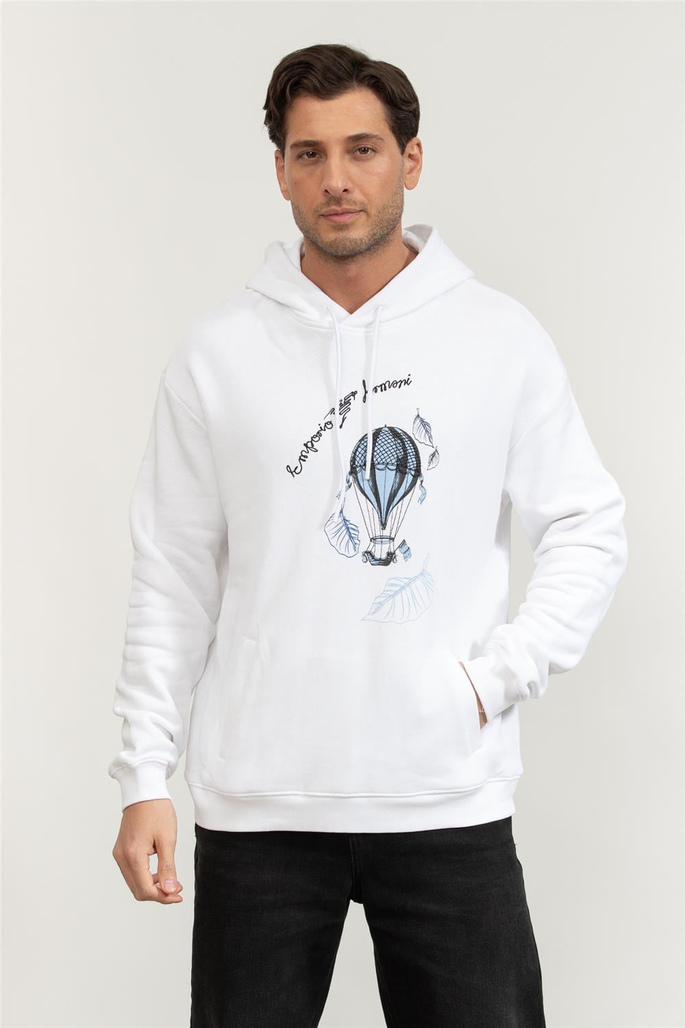 Emporio Armani Erkek Kapüşonlu Sweatshirt