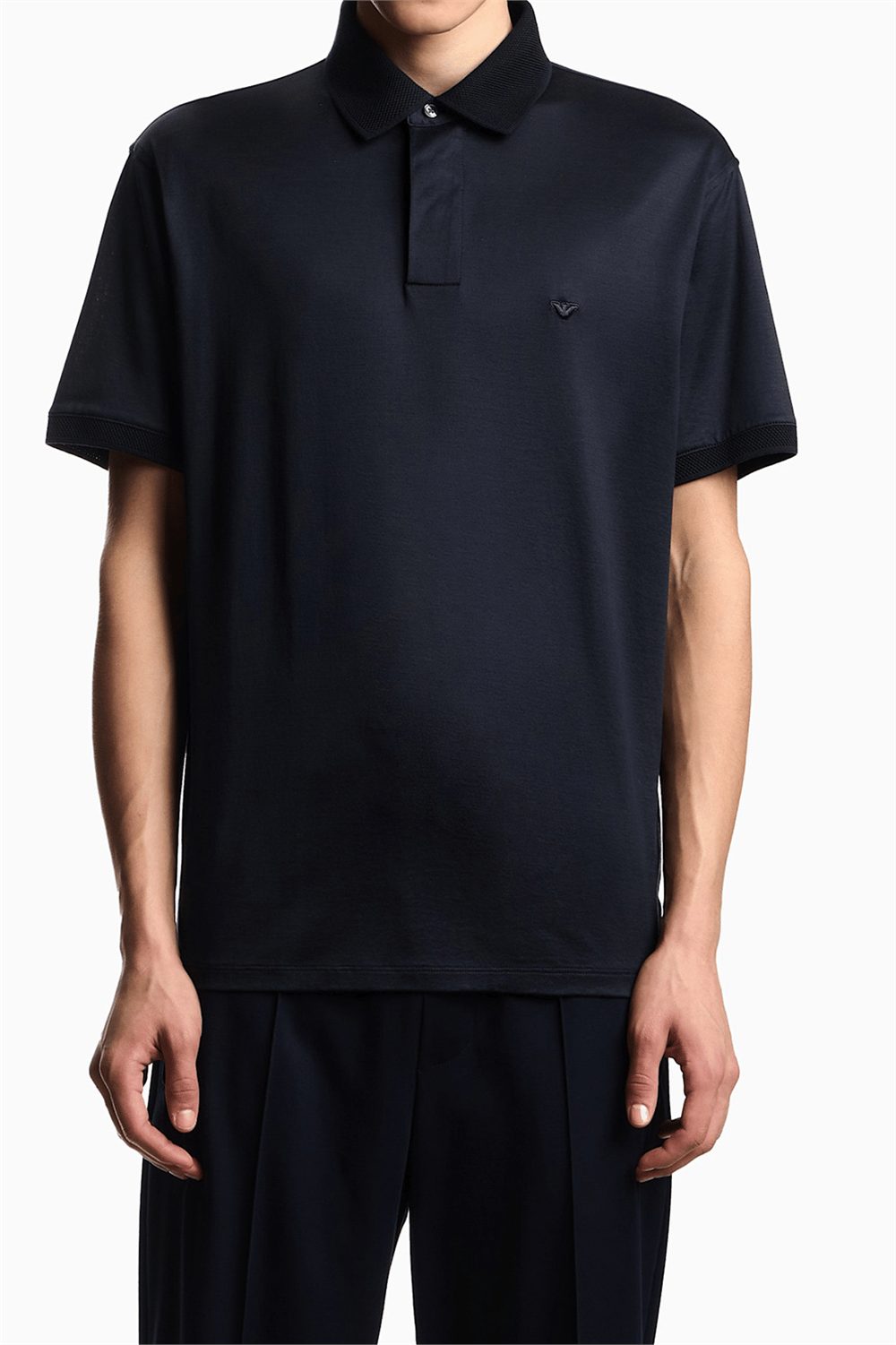 Emporio Armani Erkek Polo Yaka T-Shirt Lacivert