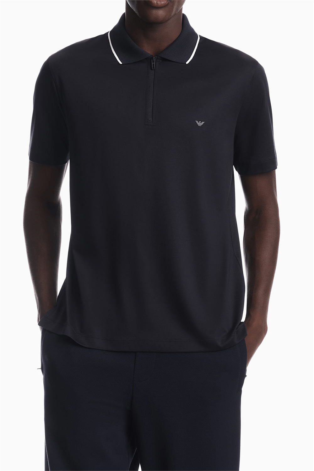 Emporio Armani Erkek Polo Yaka T-Shirt Lacivert