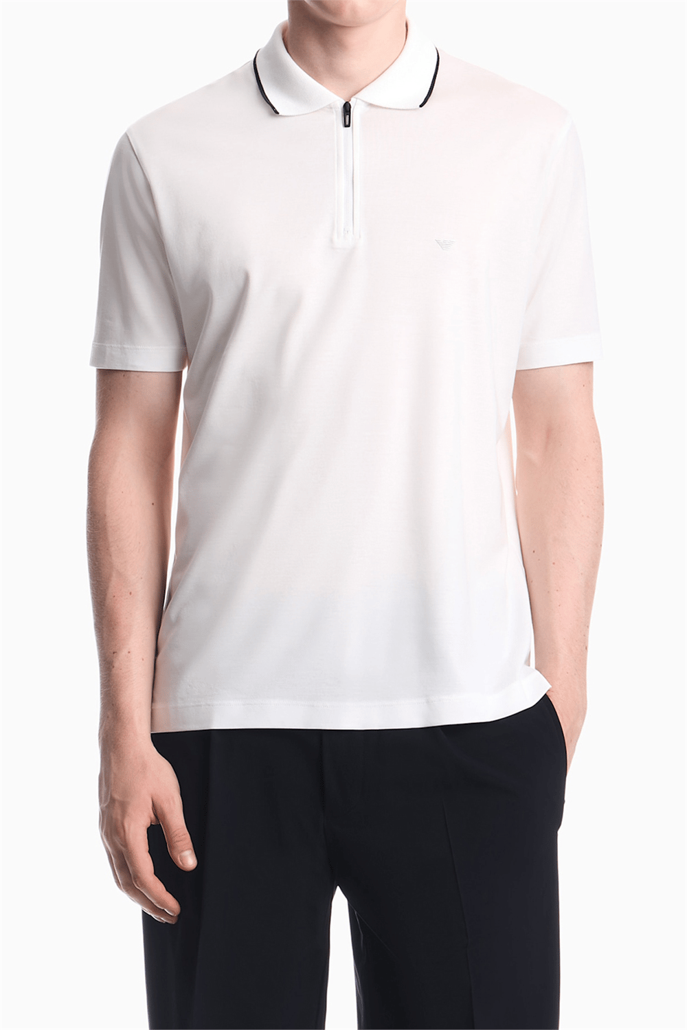 Emporio Armani Erkek Polo Yaka T-Shirt Beyaz
