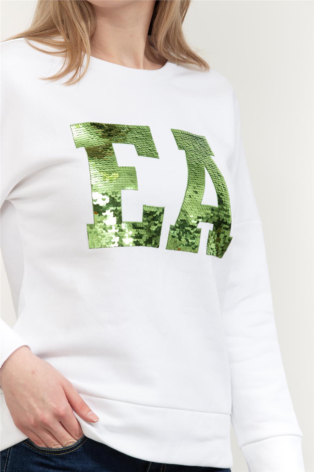 Emporio Armani Kadın Bisiklet Yaka Sweatshirt