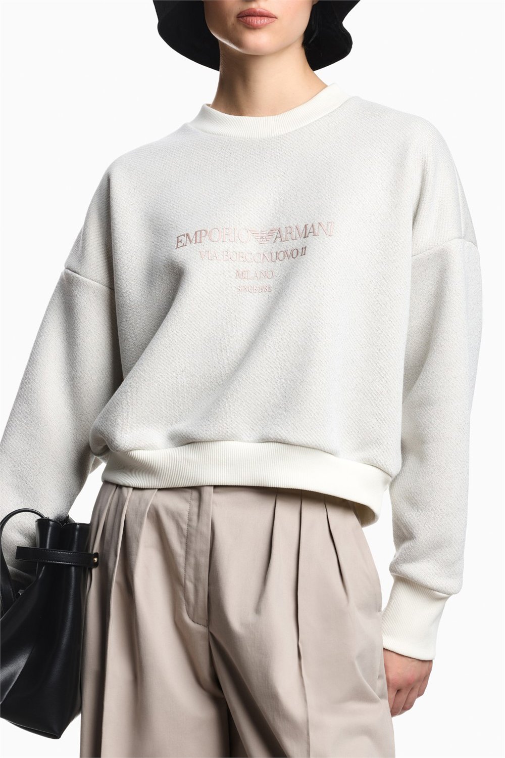 Emporio Armani Kadın Bisiklet Yaka Sweatshirt Çok Renkli