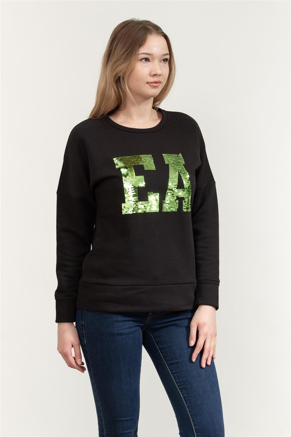 Emporio Armani Kadın Bisiklet Yaka Sweatshirt