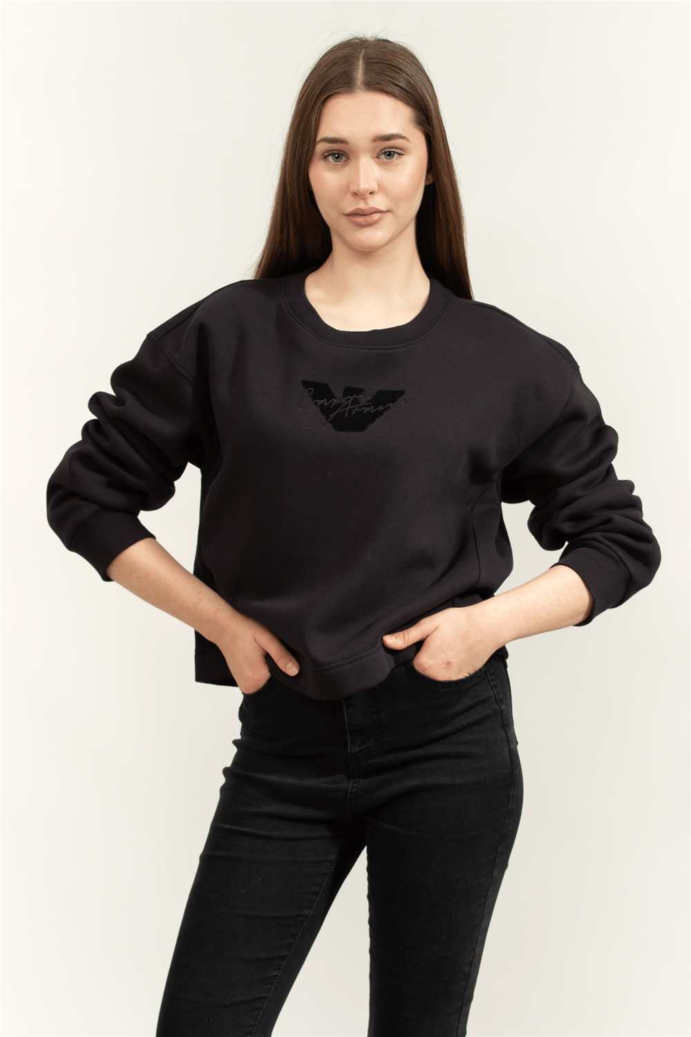 Emporio Armani Kadın Bisiklet Yaka Sweatshirt