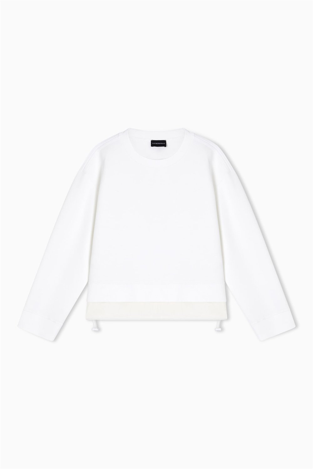 Emporio Armani Kadın Bisiklet Yaka Sweatshirt Beyaz