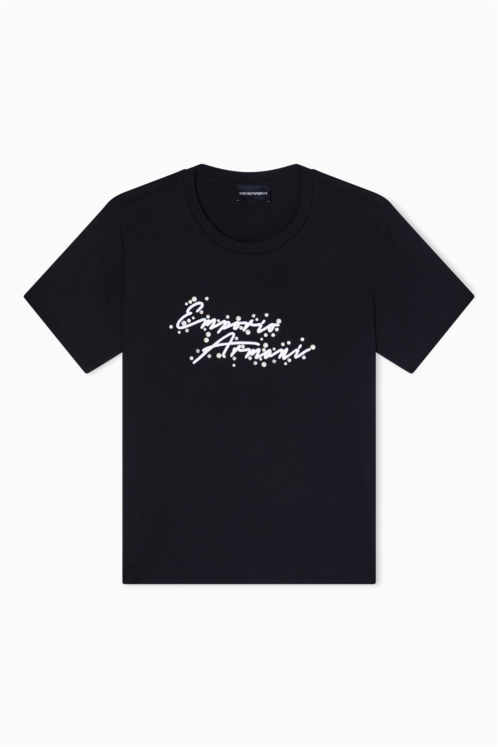 Emporio Armani Kadın Bisiklet Yaka T-Shirt Siyah