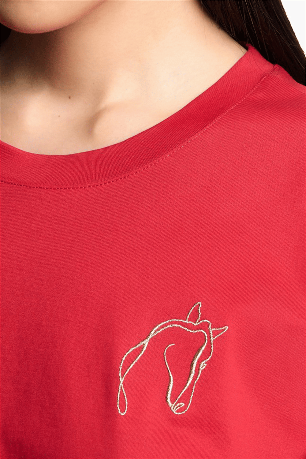 Emporio Armani Kadın Bisiklet Yaka T-Shirt Çok Renkli