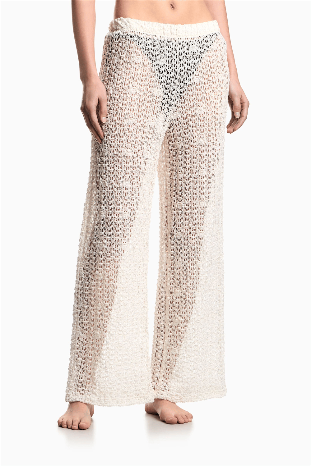 Emporio Armani Kadın Plaj Pantolonu Fil Dişi