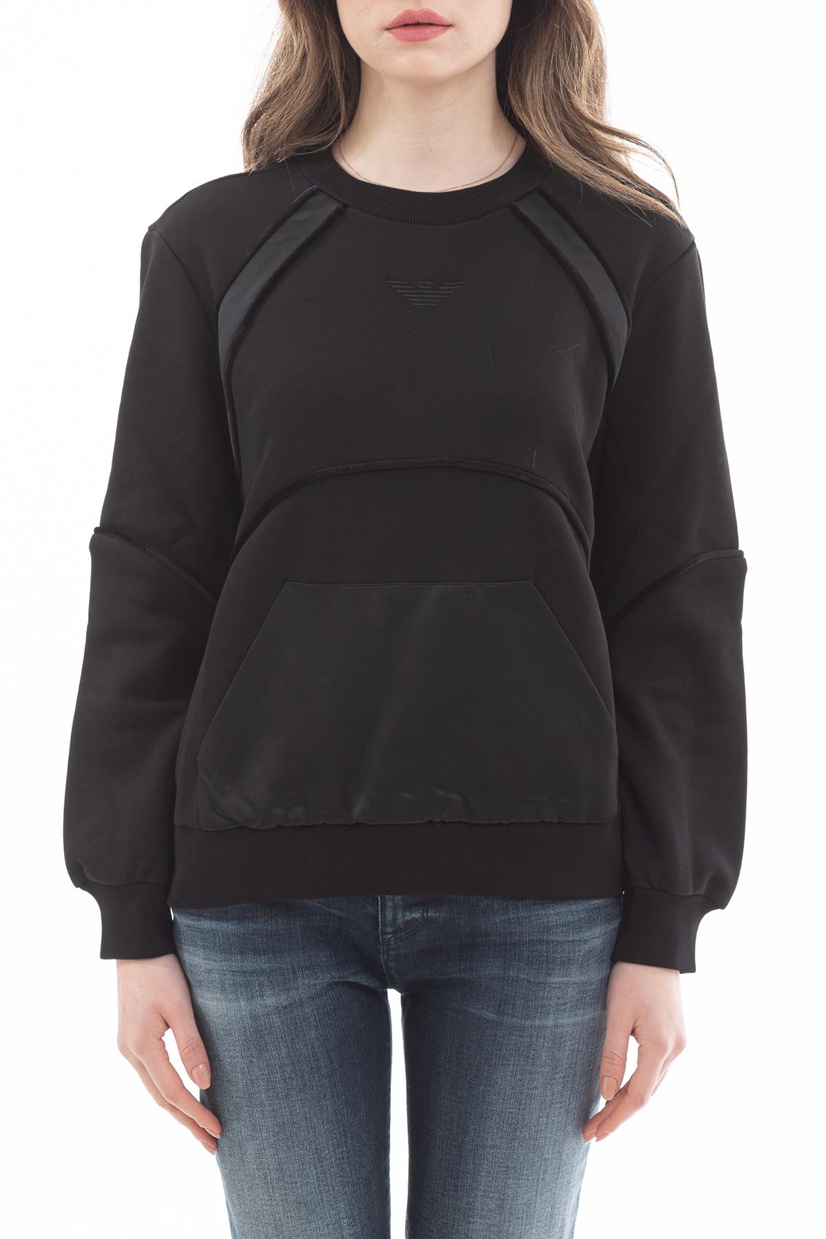 Emporio Armani Kanguru Cepli Uzun Kollu Kadın Sweatshirt