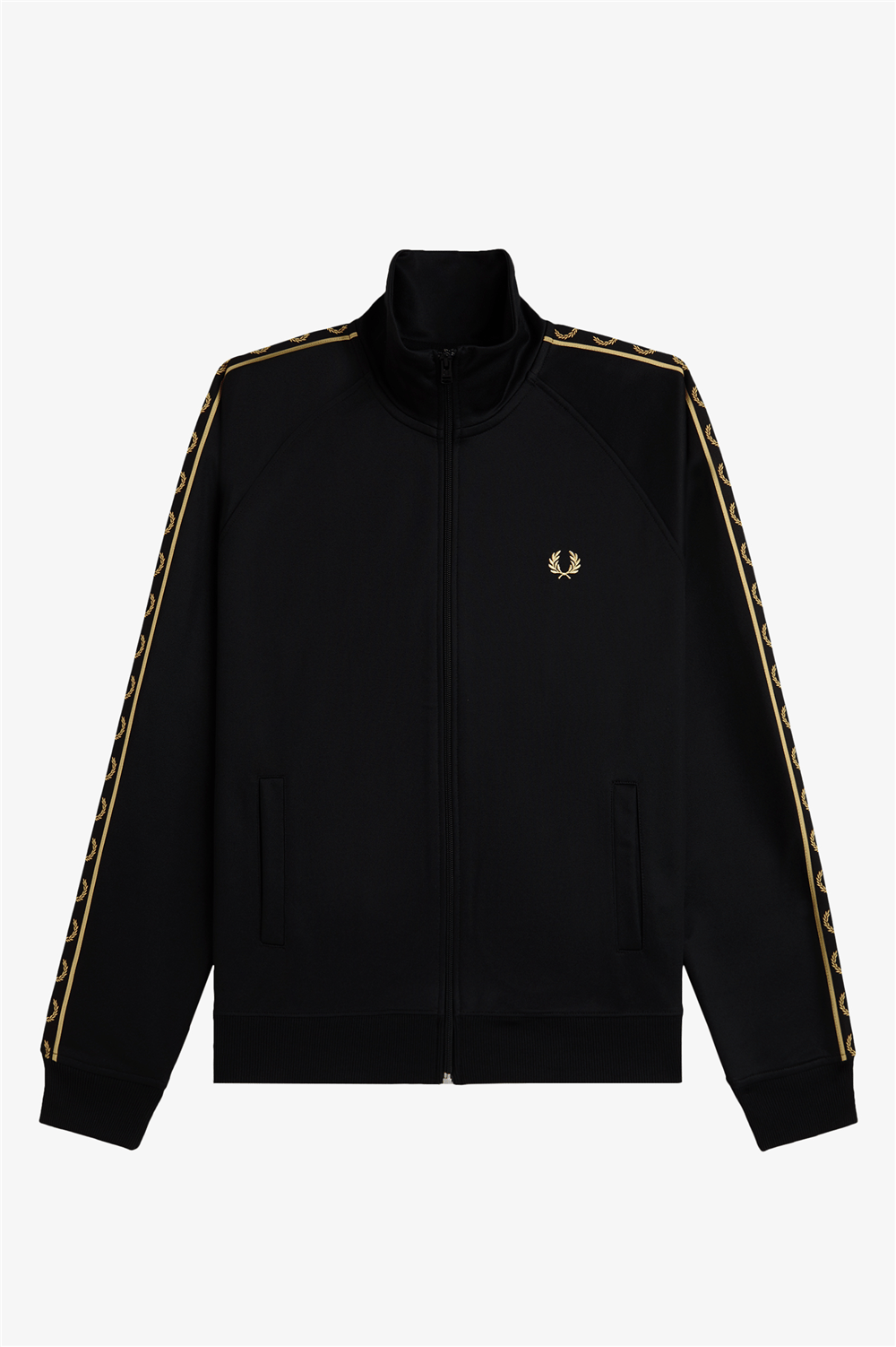 Fred Perry Contrast Tape Track Jacket Erkek Fermuarlı Sweatshirt