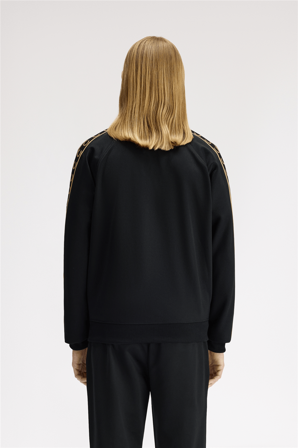 Fred Perry Contrast Tape Track Jacket Erkek Fermuarlı Sweatshirt