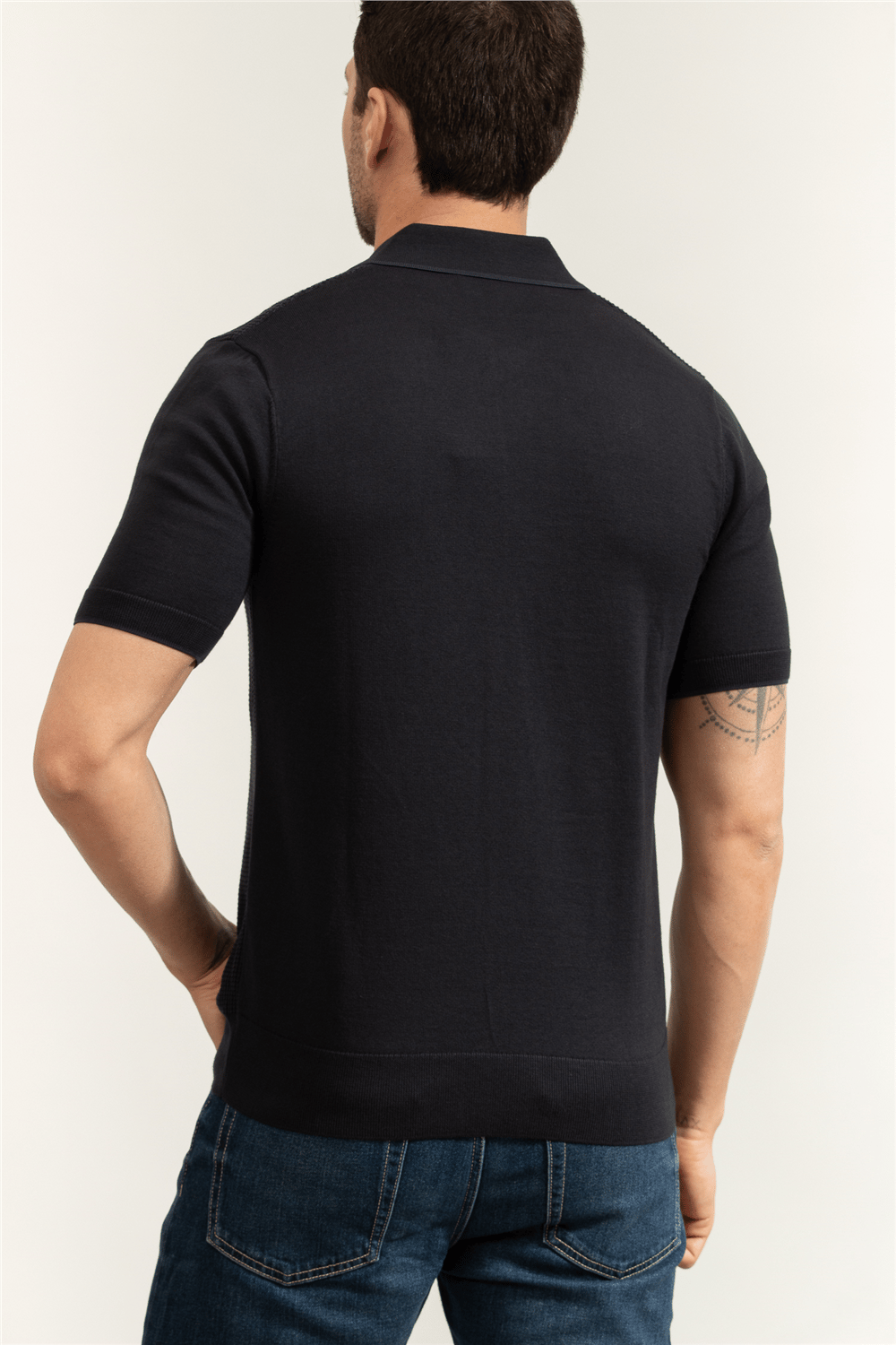 Fred Perry Tonic Waffle Knitted Shirt Erkek Polo Yaka T-Shirt