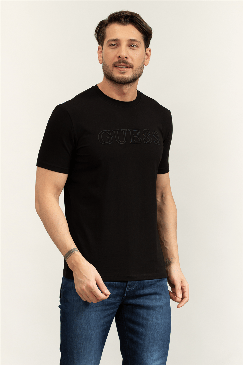 Guess Alphy Erkek Aktif Regular Fit T-Shirt