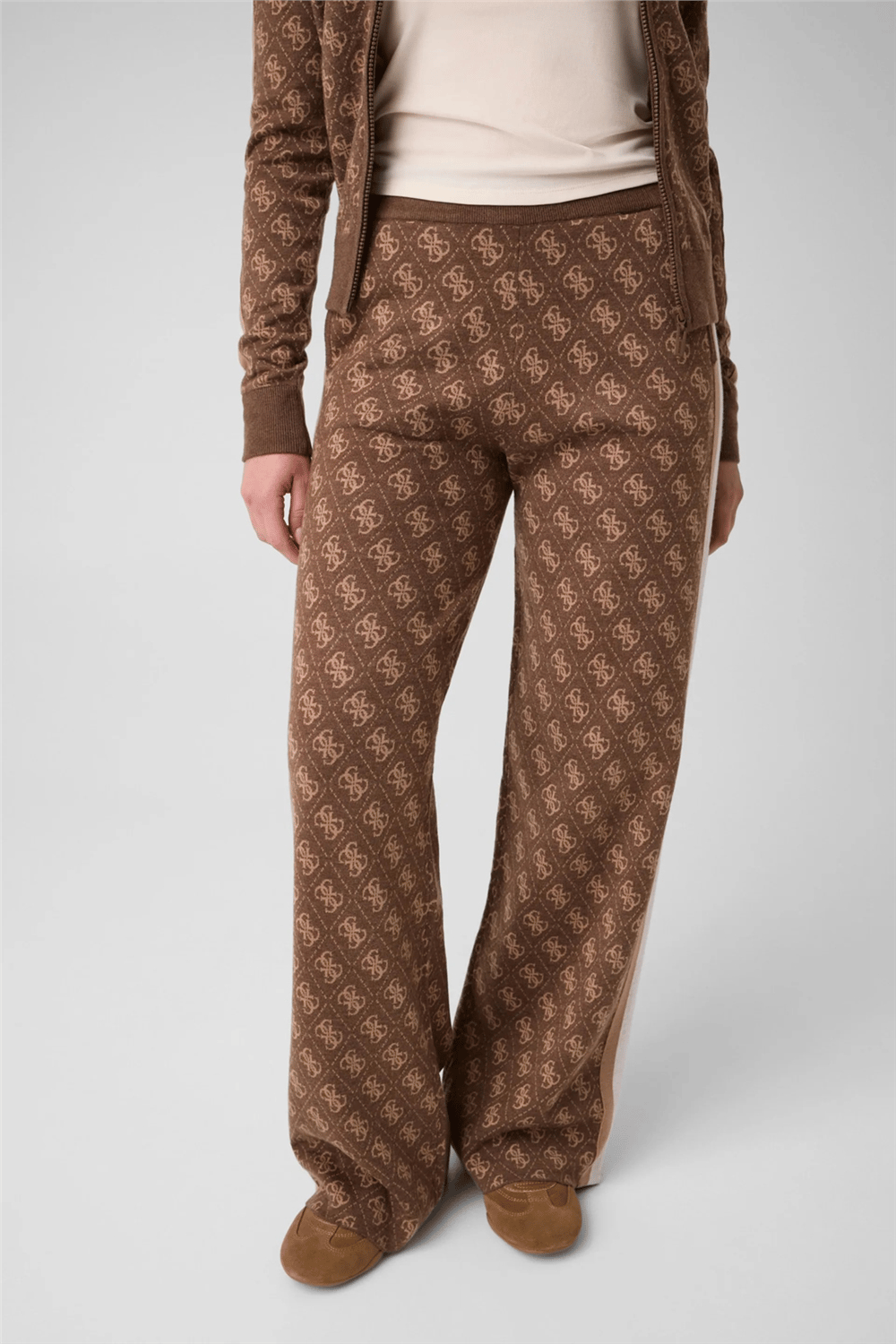 Guess Aneira Kadın Aktif Yün Karışımlı Palazzo Fit Eşofman Altı