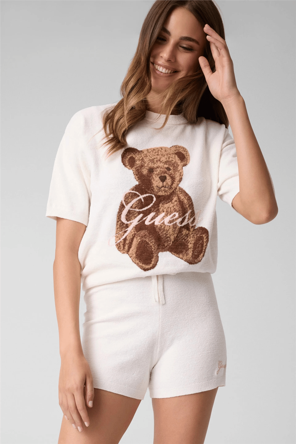 Guess Aria Kadın Triko Krem