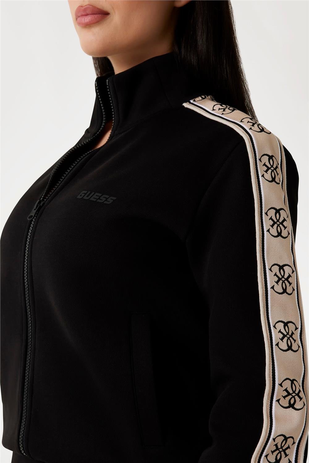 Guess Britney Kadın Aktif Fermuarlı Sweatshirt